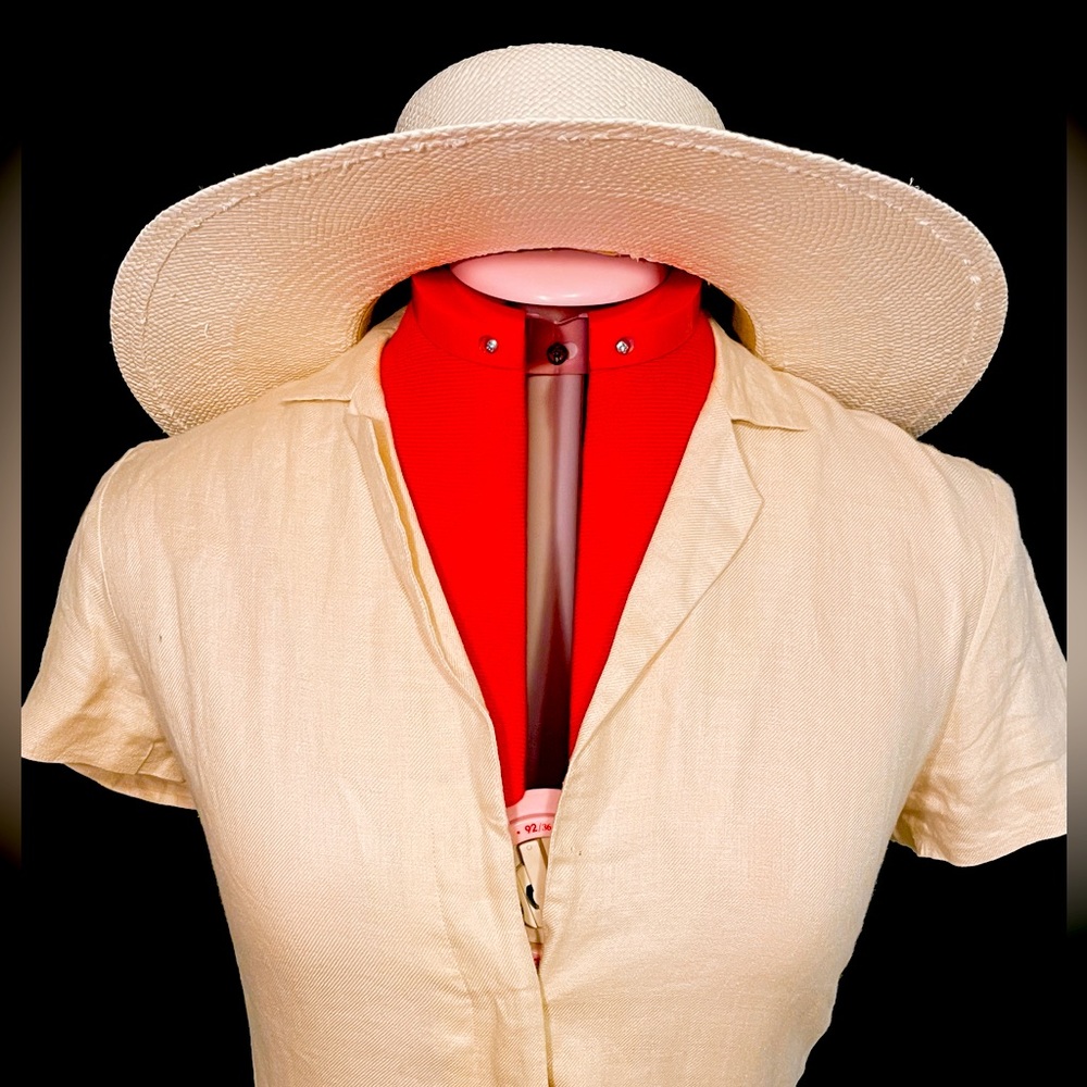 Brooks Brothers Linen Dress. Button down. Beige.